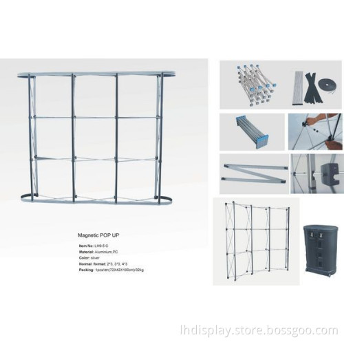 Aluminium Magnetic POP UP Display Stands